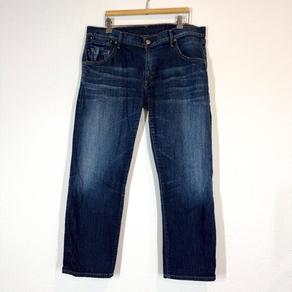 Citizens of Humanity Dylan Drop Rise Cropped Jeans Dark Wash Size 31 - Picture 3 of 13